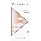 Miss Sophie Nude Babyboomer Pedicure Nagelsticker, Nude Babyboomer, 27 st