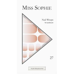 Miss Sophie - Nude Babyboomer - Pedicure Nagelsticker - 27 st