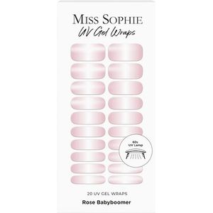 Miss Sophie - Design Rose Babyboomer - Uv-Gelnagelfolieset - Dierproefvrij - 3 Weken Houdbaarheid
