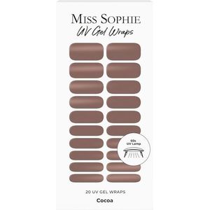 Miss Sophie - Uv-Gelnagelfolieset - Cocoa - Dierproefvrij - HEMA-vrij