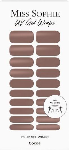 Miss Sophie - Uv-Gelnagelfolieset - Cocoa - Dierproefvrij - HEMA-vrij