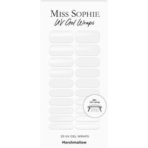 Nagelversiering - Marshmallow-dessin - Wit - 10ml