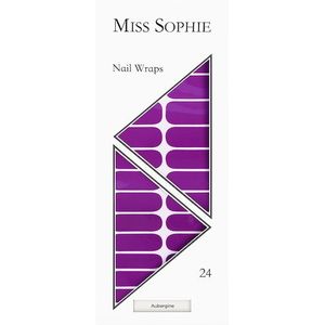 Miss Sophie - UV Gel Wraps - Aubergine - Nagelsticker - 1 st