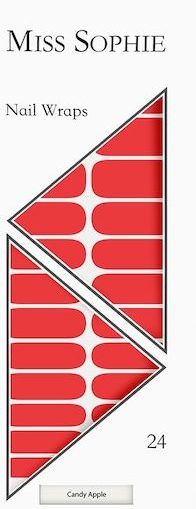 Miss-Sophie - Nagelfolies - Candy Apple - 1 Stk.
