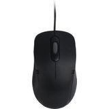 Inter-Tech - M-3026W - Bedrade Muis - Zwart - Kunststof - 3 Knoppen