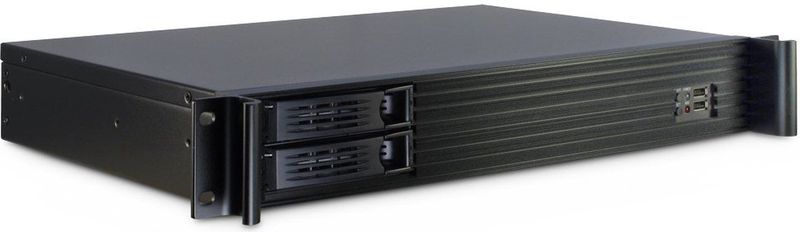 Inter-Tech - 1.5U-1528L - Rackserver Behuizing - Zwart - Staal