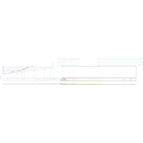 Inter-Tech - Telescooprails - Grijs - Staal - Uittrekdiepte 49,5 cm