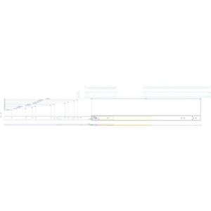 Inter-Tech - Telescooprails - Grijs - Staal - Uittrekdiepte 49,5 cm