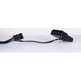 Intertech - L12025 - Ventilator - Rood - 120mm - 1200rpm - LED Spiraaleffect