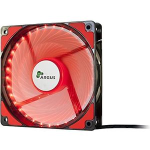 LED 120mm fan behuizingventilator gaming case modding verlicht (rood)