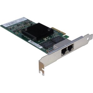 Intertech LR-9712 Dual LAN Adapter Intel i350 Off-Load Checksum- UDP- TCP- IP- Segmentatieb. VT-c VMD... (PCI Express 2.0 x4), Netwerkkaarten