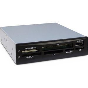 Inter-Tech - CI-02 - Kaartlezer - Zwart - USB 2.0