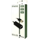 Intertech - Argus IT-810 - Netwerkadapter - Zwart - Aluminium