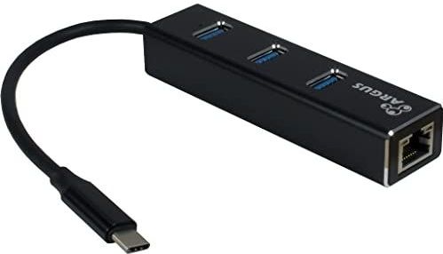 Inter-tech - It 410 - Usb C 3.0 Hub - Zwart - Aluminium