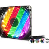 Intertech - L-12025 Aura - PC Ventilator - Zwart - 120mm - RGB LED