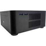 Intertech - ITX A80S - PC-behuizing - Zwart - Aluminium