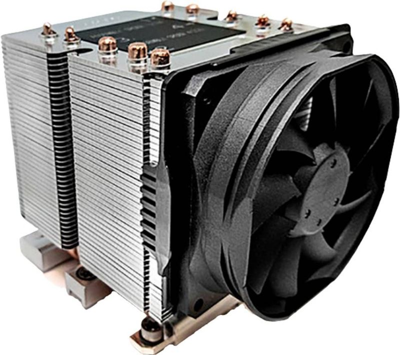 Intertech - B-14 - Processorkoeler - Zwart, Zilver - Aluminium - 80 mm