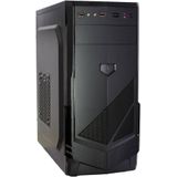 Inter-Tech - B-30 - Midi Tower Behuizing - Zwart - Staal