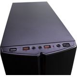 Inter-tech B-48 Behuizing - Blauw Verlicht - Ruimte voor 4 Ventilatoren