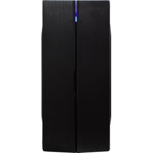 Inter-tech B-48 Behuizing - Blauw Verlicht - Ruimte voor 4 Ventilatoren