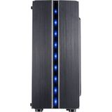 Intertech - Donder - PC-behuizing - Zwart - Plexiglas Zijpaneel - LED Verlichting