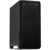 Inter-tech - H-606 - Pc-behuizing - Zwart - Geluidsgeïsoleerd - Micro Atx