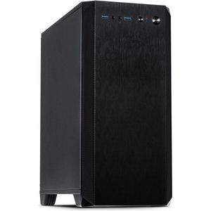 Inter-tech - H-606 - Pc-behuizing - Zwart - Geluidsgeïsoleerd - Micro Atx