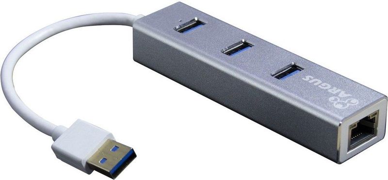 Intertech - ARGUS IT-310-S - Adapter USB 3.0 - Grijs - Aluminium