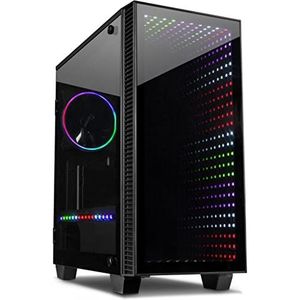 Inter-tech - Infinity X-608 - PC Behuizing - Zwart - Glas - RGB Verlichting