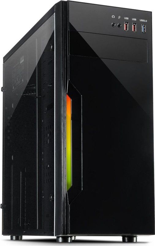 B-42 - Midi-Tower - RGB - Zwart - Acryl Paneel