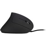 Intertech - Eterno KM-206WR - Muis - Zwart - Bedraad - Ergonomisch Ontwerp