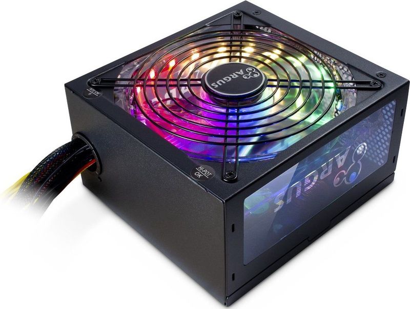 Inter-Tech Argus RGB-600W II power supply unit 20+4 pin ATX ATX Zwart