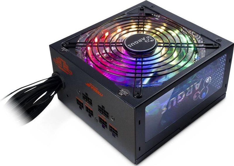 Inter-Tech Argus RGB-650W CM II power supply unit 20+4 pin ATX ATX Zwart