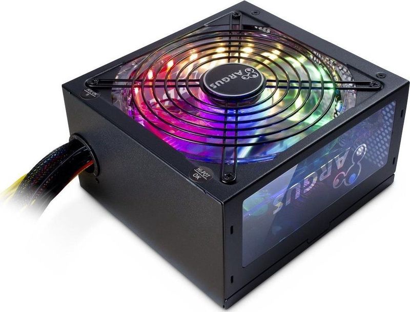 Inter-Tech Argus RGB-700W II power supply unit 20+4 pin ATX ATX Zwart