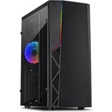 Inter-Tech - B-02 - Midi Tower Behuizing - RGB - Acryl Paneel - USB 3.2