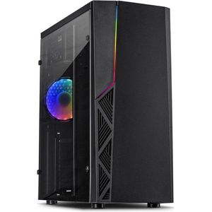 Inter-Tech - B-02 - Midi Tower Behuizing - RGB - Acryl Paneel - USB 3.2