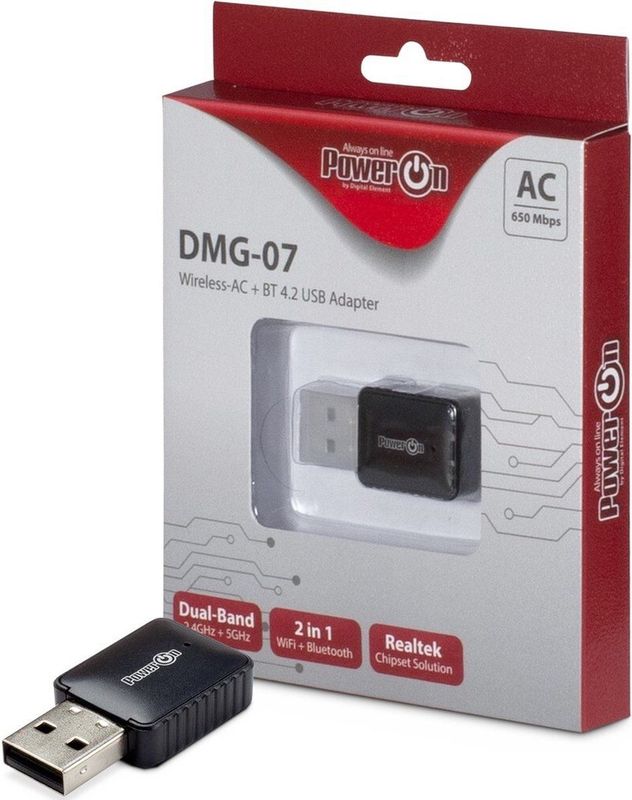 Inter-Tech DMG-07 - WLAN & Bluetooth Adapter - 650 Mbit/s