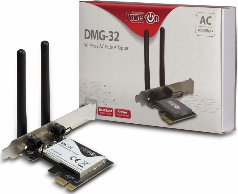 Inter-Tech DMG-32 Intern WLAN 650 Mbit/s - PCI Express