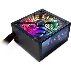 Intertech - Argus 500W RGB - PC-Voeding - Zwart - 80PLUS Brons