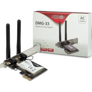 Inter-Tech DMG-33 Intern WLAN - 1300 Mbit/s - PCIe x1