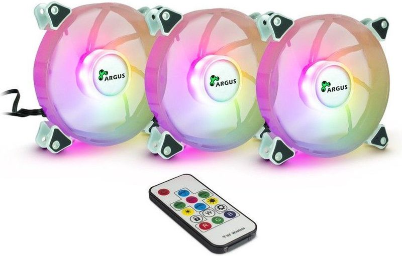 Intertech - Argus RS06 - PC Ventilator - Veelkleurig - 120 mm - 3 x RGB