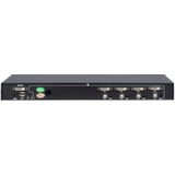 Inter-Tech AS-9104DA KVM-switch Rack-montage Zwart