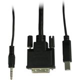 Inter-Tech AS-9104DA KVM-switch Rack-montage Zwart