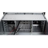 Intertech - IPC 4U-40248 - Server - Zwart - Staal - Voor maximaal 11 Harde Schijven