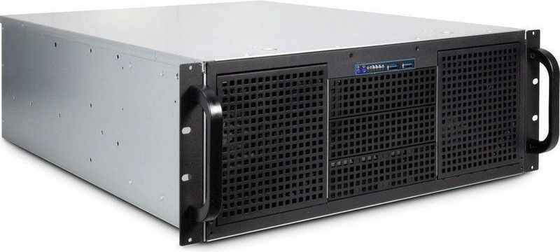 Intertech - IPC 4U-40255 - Serverbehuizing - Zwart - Staal