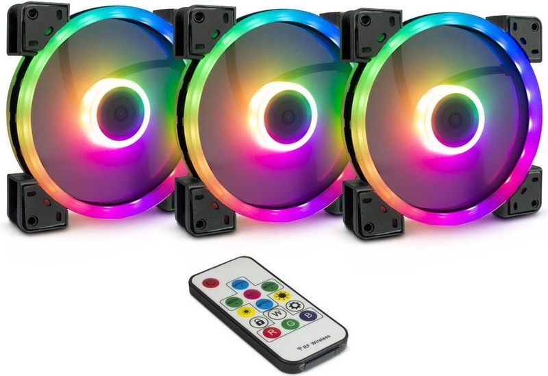 Inter-Tech Argus RGB-Fan RS-14 3pack 140MM ventilatoren
