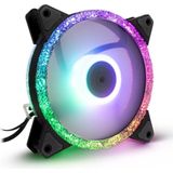 Intertech - Inter-Tech RS-071 - Computerkastventilator - Zwart - 12 cm - 1x LED Verlichting