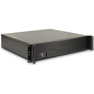 Inter-Tech - IPC 2U-K240L - Server - Zwart - Standaard 2 x 80 mm Ventilator