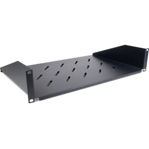 Intertech Inter-Tech 48,30cm (19") Vloer SW-2U-300, 89x480x300mm, RAL 9005, Accessoires voor serverkasten, Zwart