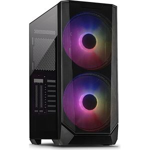 Intertech - IT-3503 - PC-behuizing - Zwart - Airstream - RGB Gaming